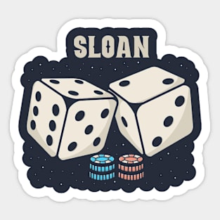 sloan Dice Sticker